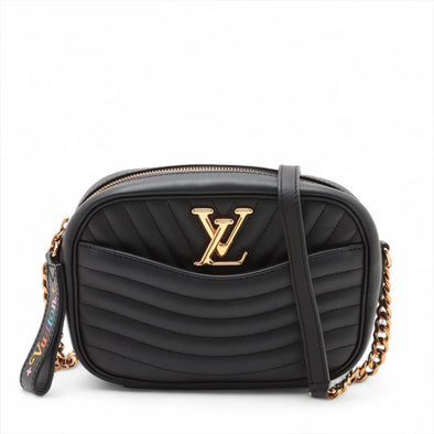 Louis Vuitton Black Leather New Wave Camera Bag [Clearance Sale]