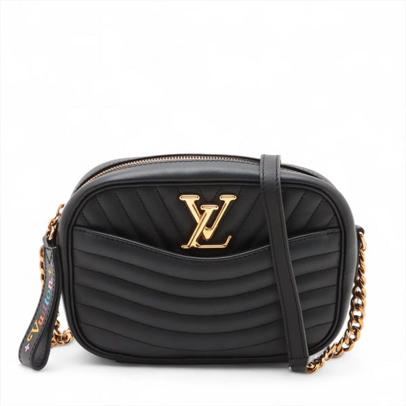 Louis Vuitton Black Leather New Wave Camera Bag [Clearance Sale]