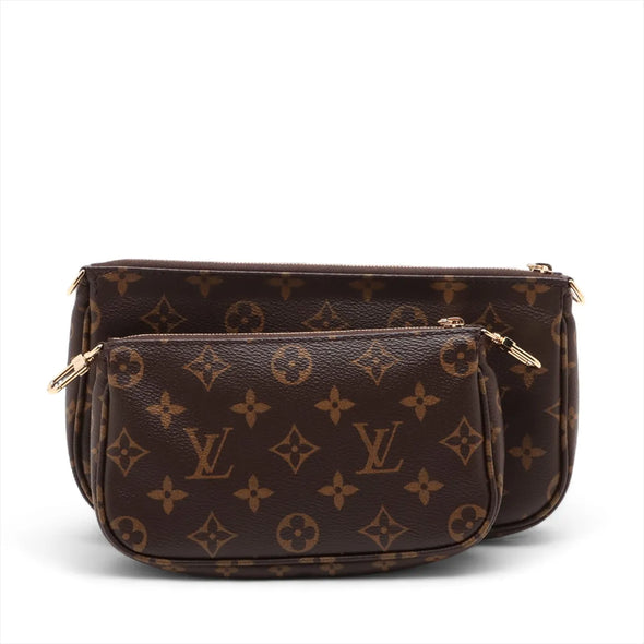Louis Vuitton Rose Clair Monogram Canvas Multi Pochette Accessories [Clearance Sale]