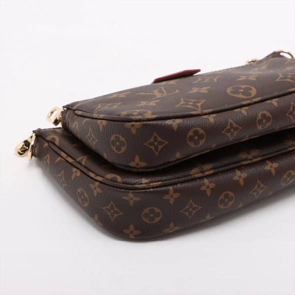 Louis Vuitton Rose Clair Monogram Canvas Multi Pochette Accessories [Clearance Sale]