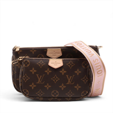 Louis Vuitton Rose Clair Monogram Canvas Multi Pochette Accessories [Clearance Sale]