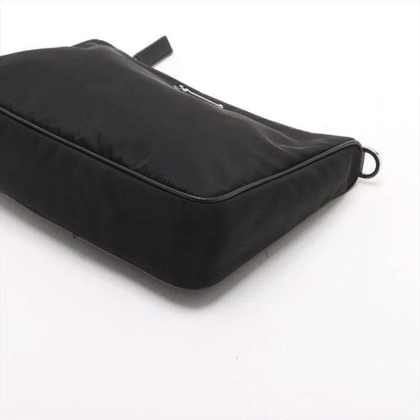 Prada Black Re-Nylon and Saffiano Leather Shoulder Bag [Clearance Sale]