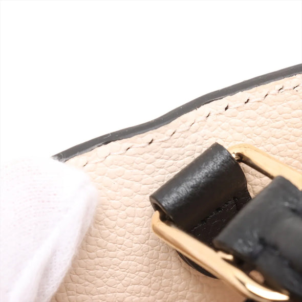 Louis Vuitton Black Beige Bicolor Monogram Empreinte Leather Petit Palais [Clearance Sale]