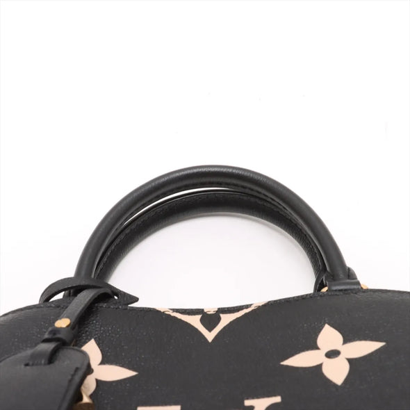 Louis Vuitton Black Beige Bicolor Monogram Empreinte Leather Petit Palais [Clearance Sale]