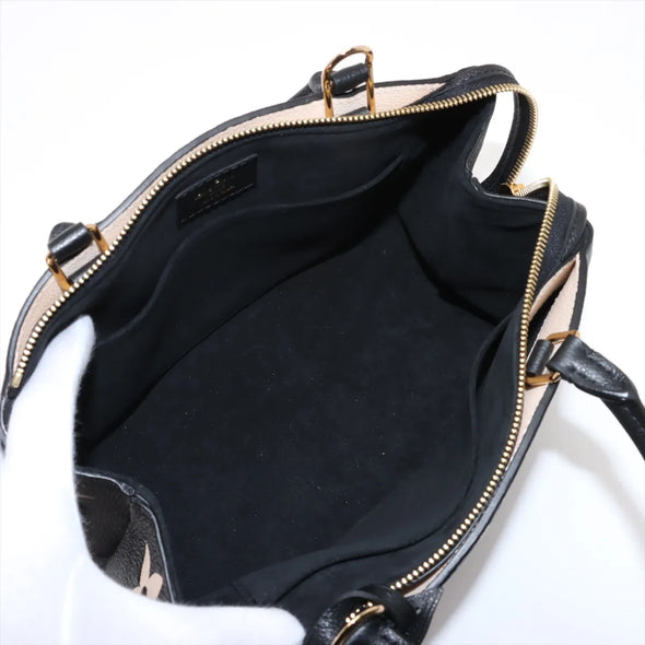 Louis Vuitton Black Beige Bicolor Monogram Empreinte Leather Petit Palais [Clearance Sale]