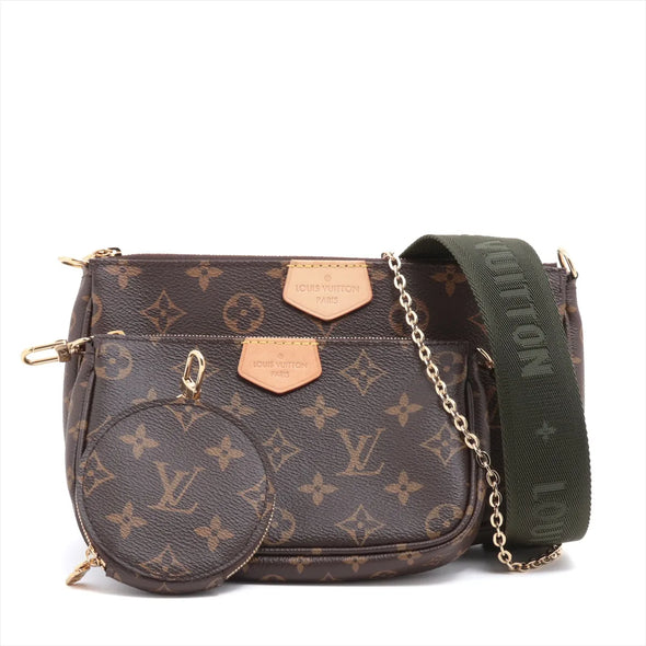 Louis Vuitton Khaki Monogram Canvas Multi Pochette Accessories [Clearance Sale]