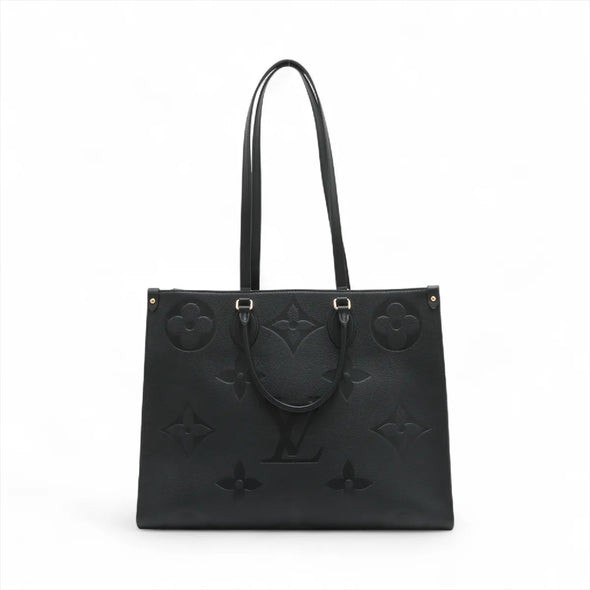 Louis Vuitton Black Monogram Empreinte Leather OnTheGo MM [Clearance Sale]