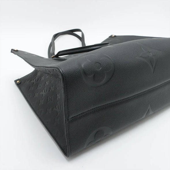 Louis Vuitton Black Monogram Empreinte Leather OnTheGo MM [Clearance Sale]