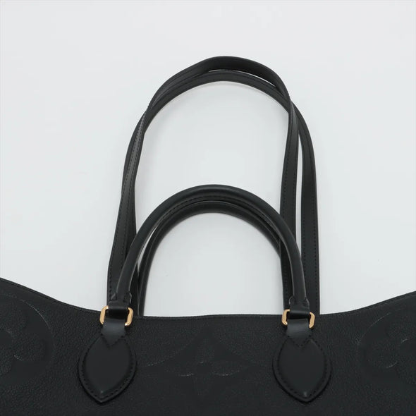 Louis Vuitton Black Monogram Empreinte Leather OnTheGo MM [Clearance Sale]