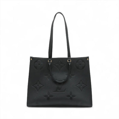Louis Vuitton Black Monogram Empreinte Leather OnTheGo MM [Clearance Sale]
