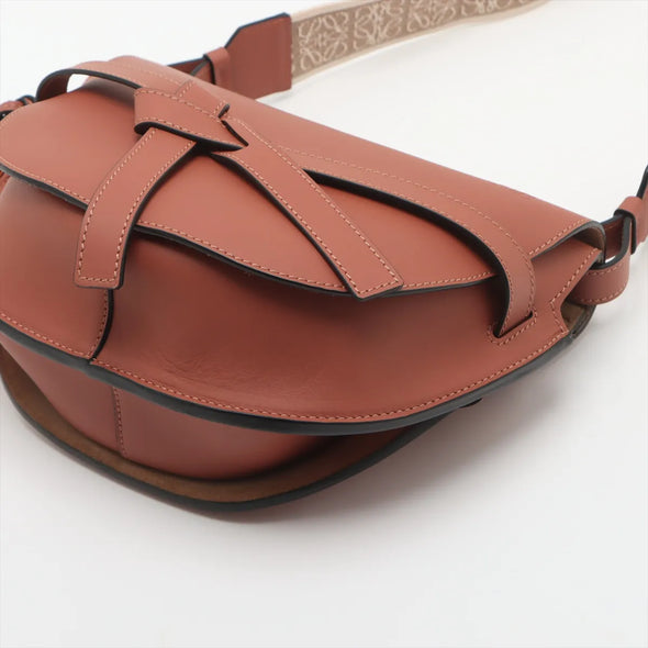 Loewe Brown Calfskin Leather Gate Bag [Clearance Sale]