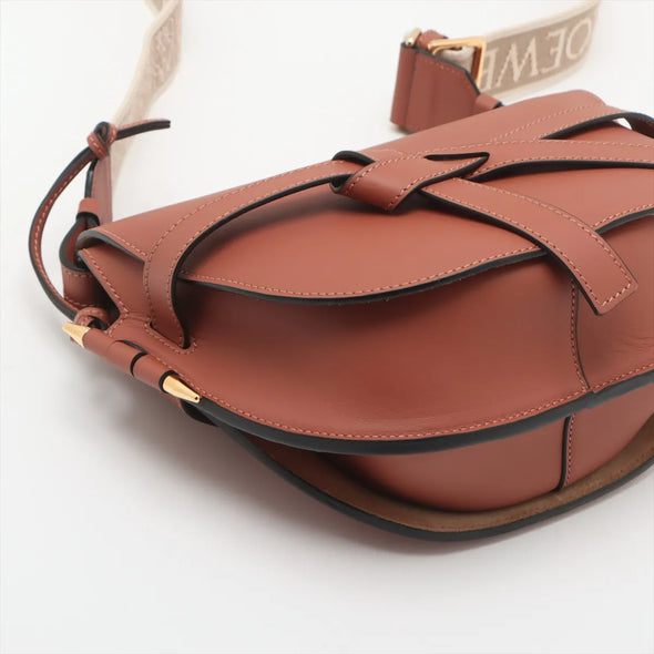 Loewe Brown Calfskin Leather Gate Bag [Clearance Sale]