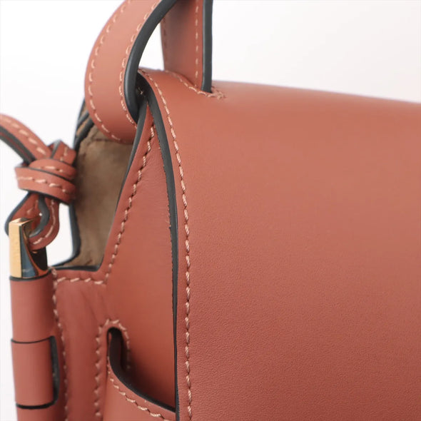 Loewe Brown Calfskin Leather Gate Bag [Clearance Sale]