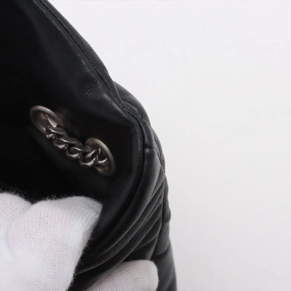 Saint Laurent Black Lambskin Leather Toy Puffer [Clearance Sale]