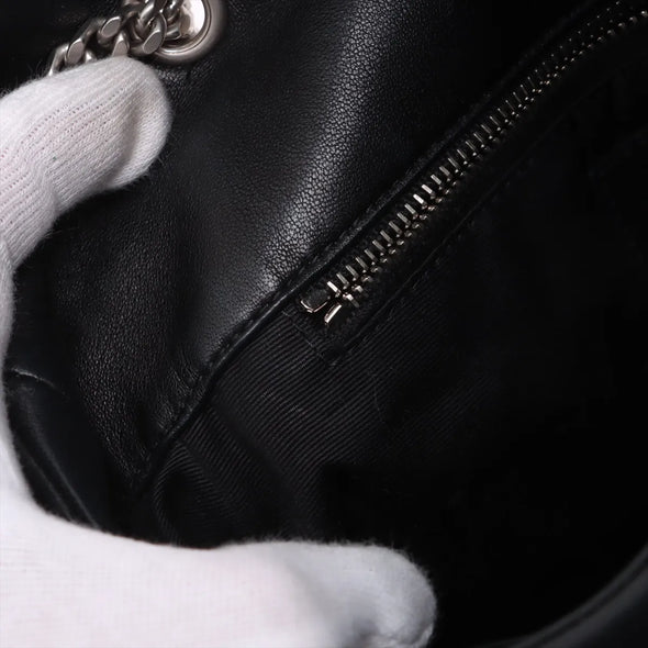 Saint Laurent Black Lambskin Leather Toy Puffer [Clearance Sale]