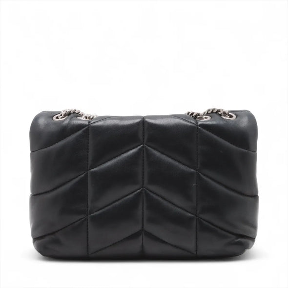 Saint Laurent Black Lambskin Leather Toy Puffer [Clearance Sale]
