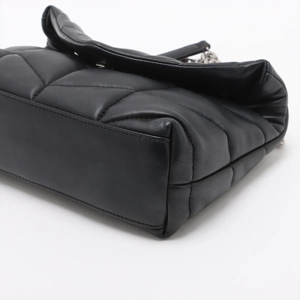 Saint Laurent Black Lambskin Leather Toy Puffer [Clearance Sale]