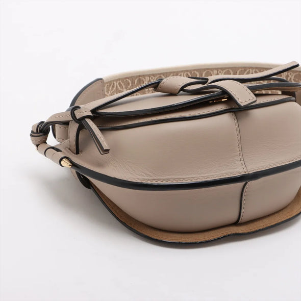 Loewe Beige Calfskin Leather Mini Gate Bag [Clearance Sale]