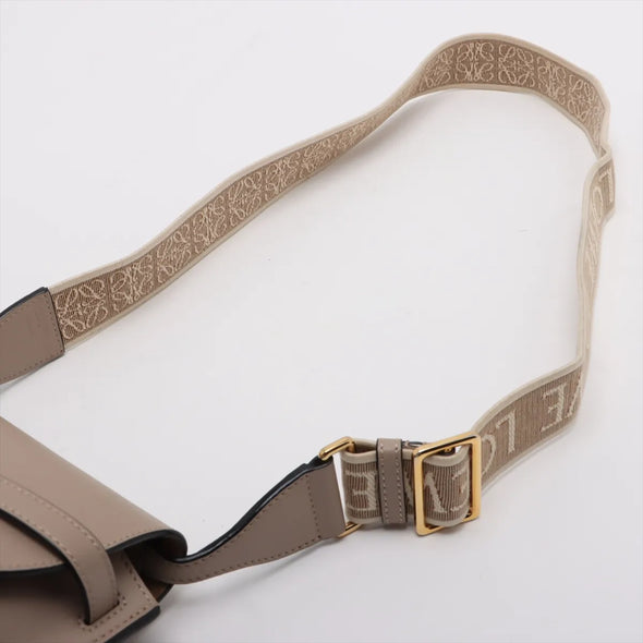Loewe Beige Calfskin Leather Mini Gate Bag [Clearance Sale]