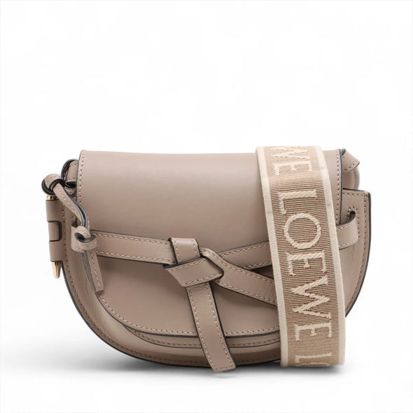 Loewe Beige Calfskin Leather Mini Gate Bag [Clearance Sale]