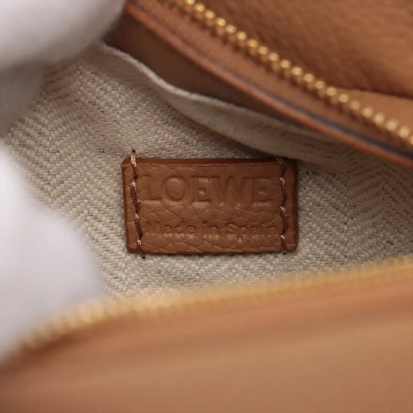 Loewe Brown Leather Mini Puzzle Bag [Clearance Sale]