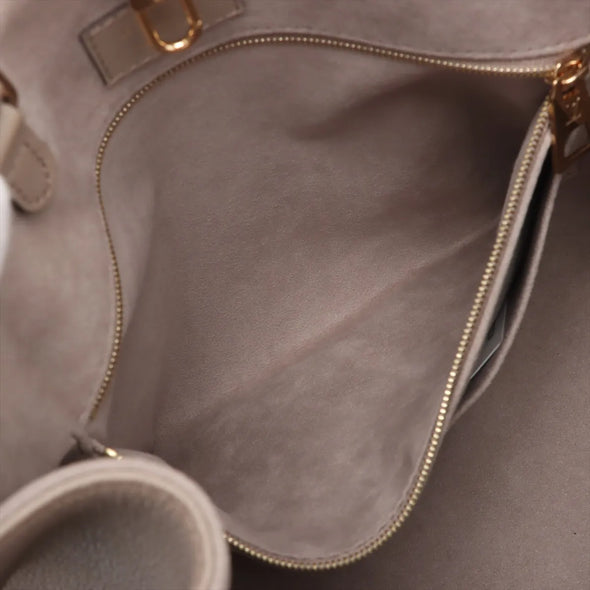 Louis Vuitton Tourterelle Bicolor Monogram Empreinte Leather OnTheGo MM [Clearance Sale]