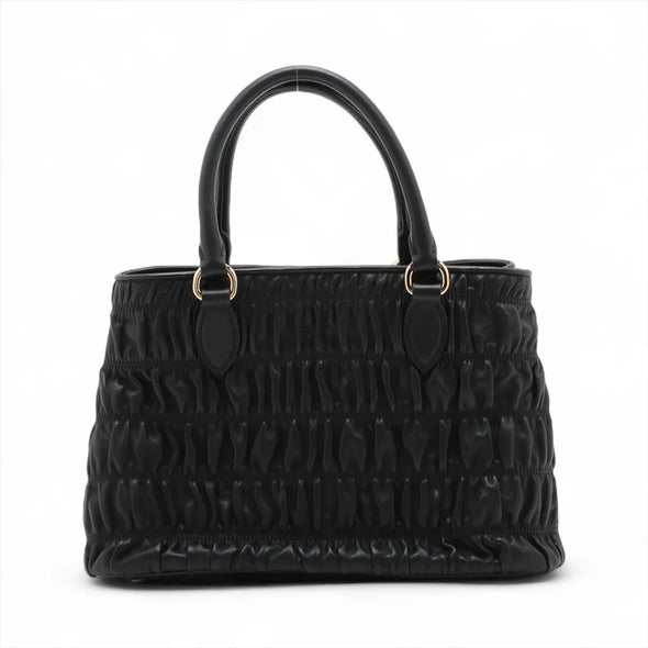 Prada Black Nappa Gaufre Leather Shopping Bag [Clearance Sale]