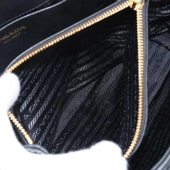 Prada Black Nappa Gaufre Leather Shopping Bag [Clearance Sale]