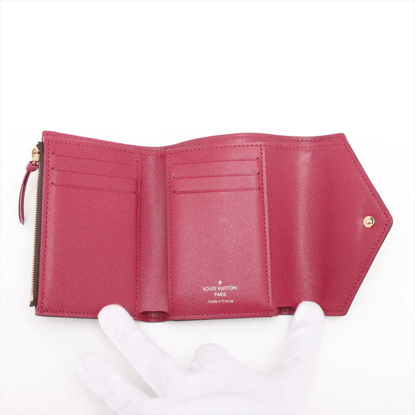Fuchsia Monogram Canvas Victorine Wallet
