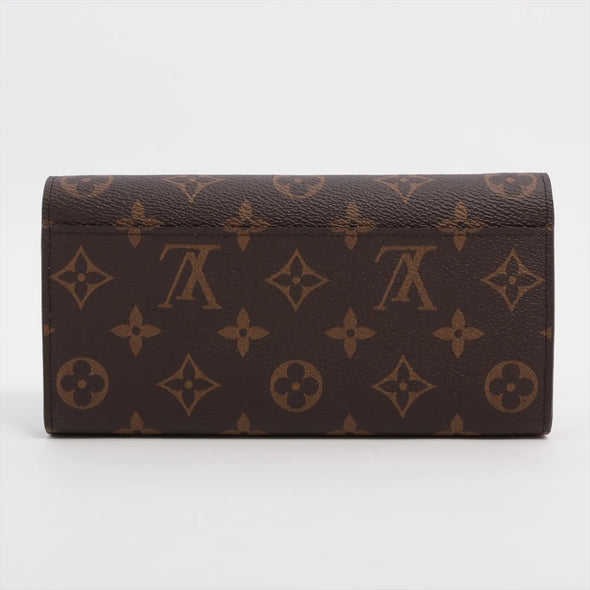 Brown Monogram Canvas Sarah Wallet