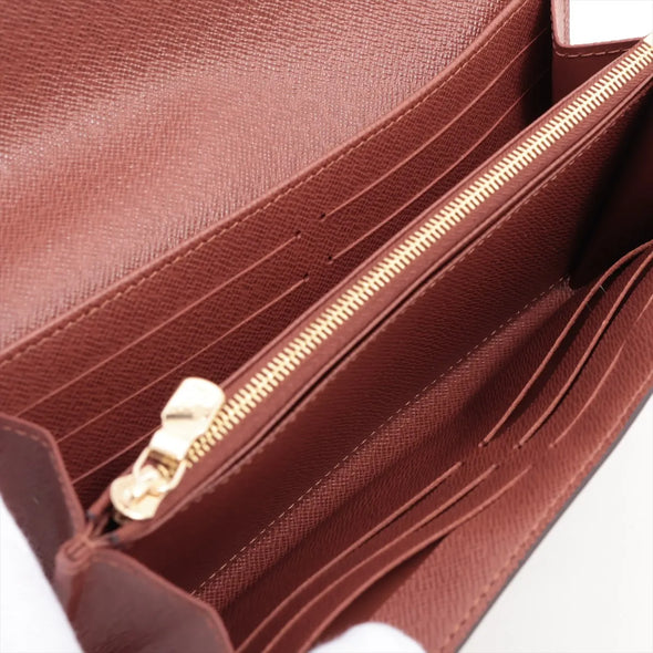Brown Monogram Canvas Sarah Wallet