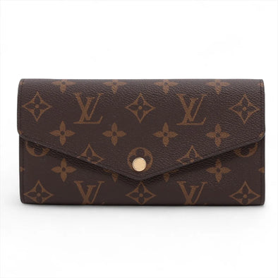 Brown Monogram Canvas Sarah Wallet