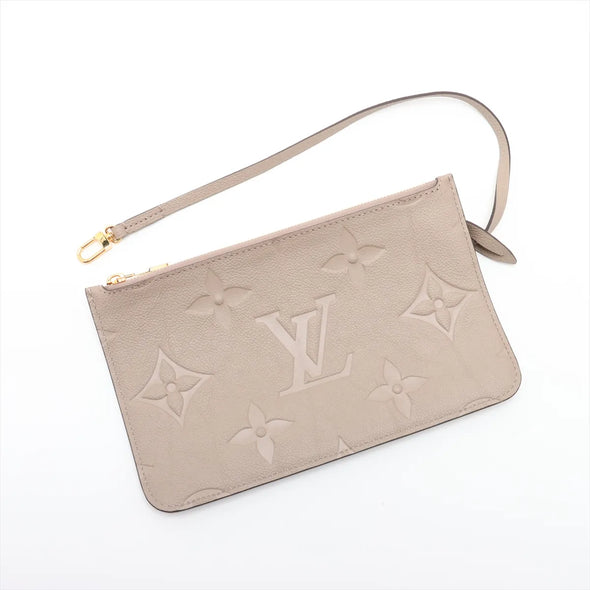 Louis Vuitton Beige Monogram Empreinte Leather Neverfull MM [Clearance Sale]