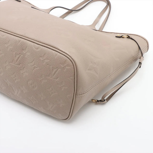 Louis Vuitton Beige Monogram Empreinte Leather Neverfull MM [Clearance Sale]