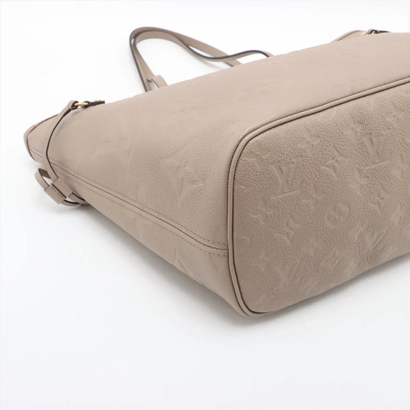 Louis Vuitton Beige Monogram Empreinte Leather Neverfull MM [Clearance Sale]