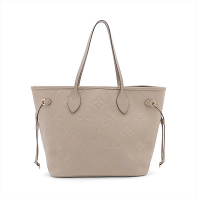 Louis Vuitton Beige Monogram Empreinte Leather Neverfull MM [Clearance Sale]