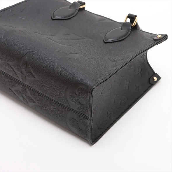 Louis Vuitton Black Monogram Empreinte Leather OnTheGo PM [Clearance Sale]