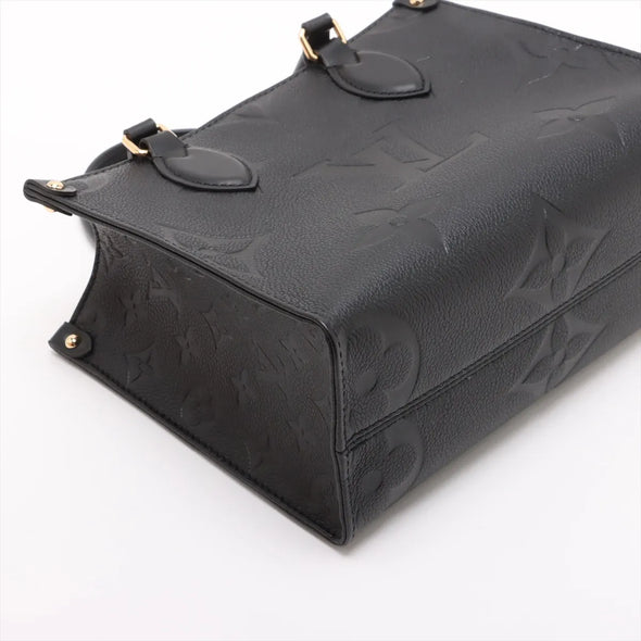 Louis Vuitton Black Monogram Empreinte Leather OnTheGo PM [Clearance Sale]