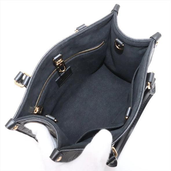 Louis Vuitton Black Monogram Empreinte Leather OnTheGo PM [Clearance Sale]