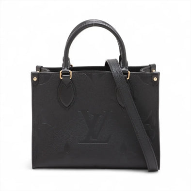 Louis Vuitton Black Monogram Empreinte Leather OnTheGo PM [Clearance Sale]