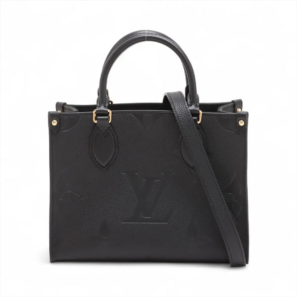 Louis Vuitton Black Monogram Empreinte Leather OnTheGo PM [Clearance Sale]