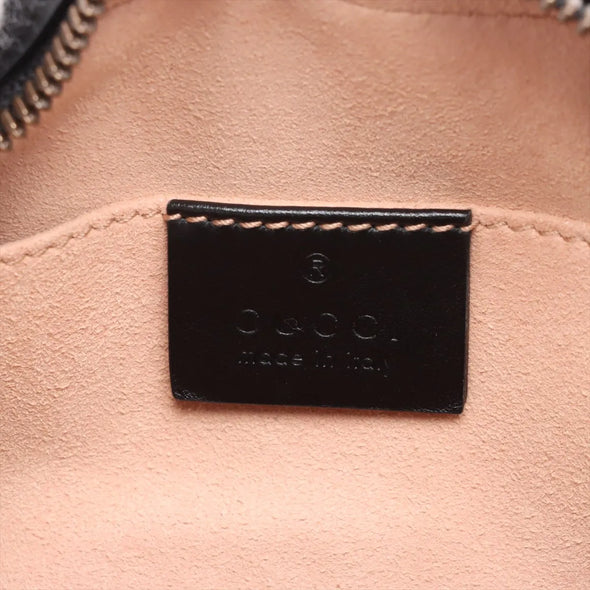 Gucci Black Leather GG Marmont Small Shoulder Bag [Clearance Sale]