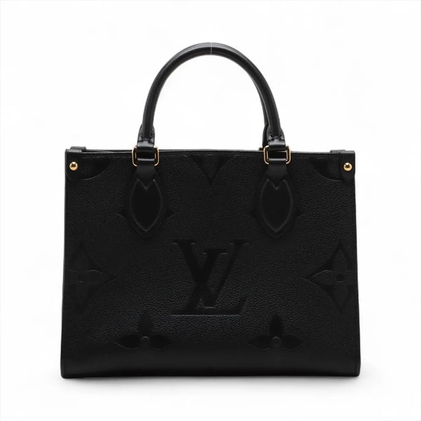 Louis Vuitton Black Monogram Empreinte Leather OnTheGo PM [Clearance Sale]