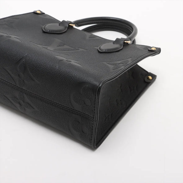 Louis Vuitton Black Monogram Empreinte Leather OnTheGo PM [Clearance Sale]