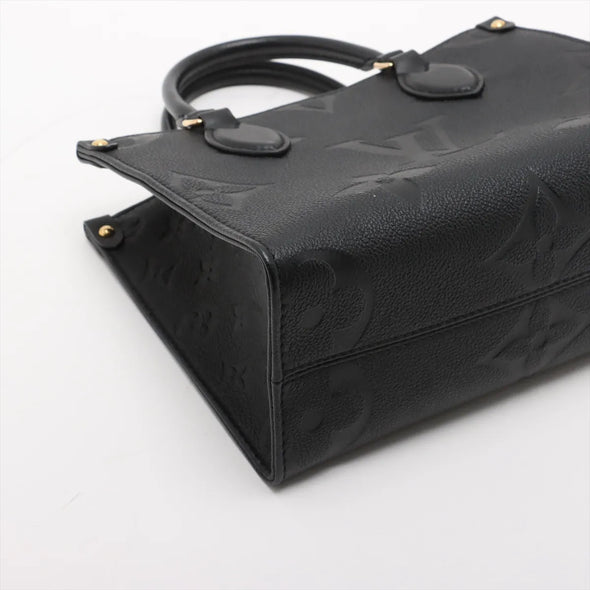 Louis Vuitton Black Monogram Empreinte Leather OnTheGo PM [Clearance Sale]