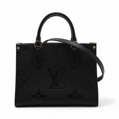 Louis Vuitton Black Monogram Empreinte Leather OnTheGo PM [Clearance Sale]