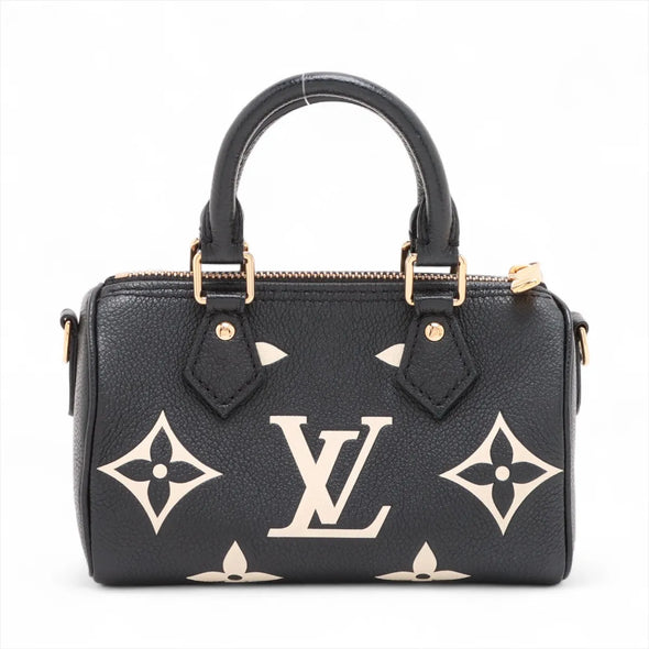 Louis Vuitton BiColour Monogram Empreinte Leather Nano Speedy [Clearance Sale]