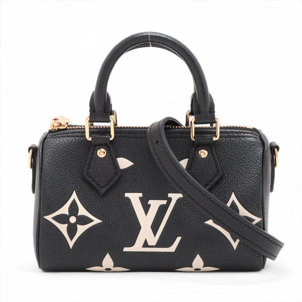 Louis Vuitton BiColour Monogram Empreinte Leather Nano Speedy [Clearance Sale]