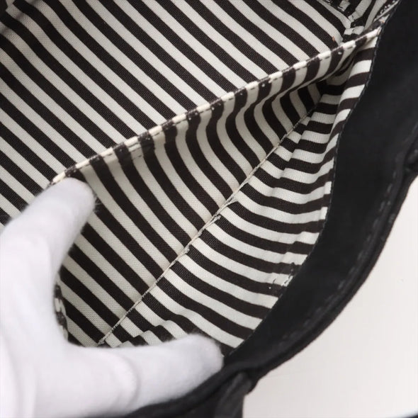 Prada Black Canapa Canvas Tote Bag [Clearance Sale]