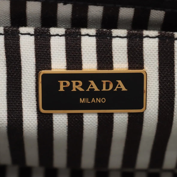 Prada Black Canapa Canvas Tote Bag [Clearance Sale]